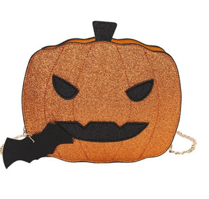 Jack-O-Lantern Pumpkin Clutch Purse