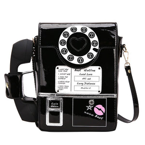 Open image in slideshow, Payphone Telephone Purse w/ Working Handset
