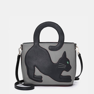 Open image in slideshow, Cat Purse w/ Black Cat
